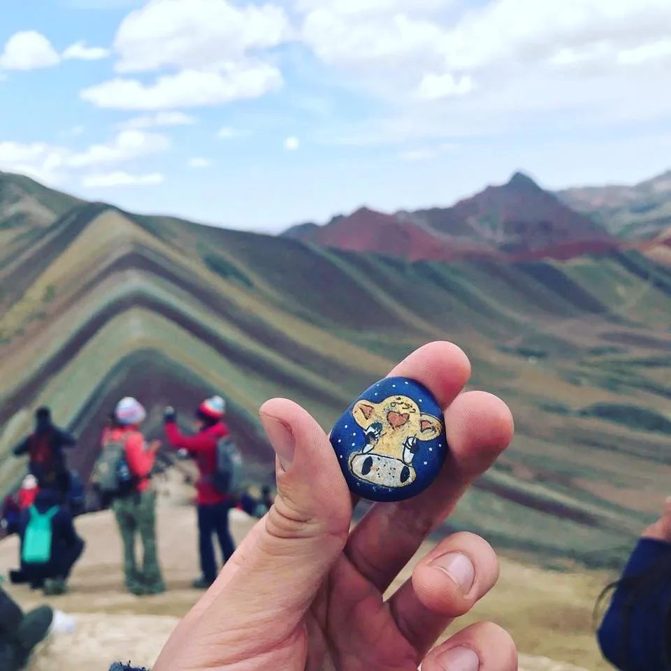 Cholula in Rainbow Mountain Peru